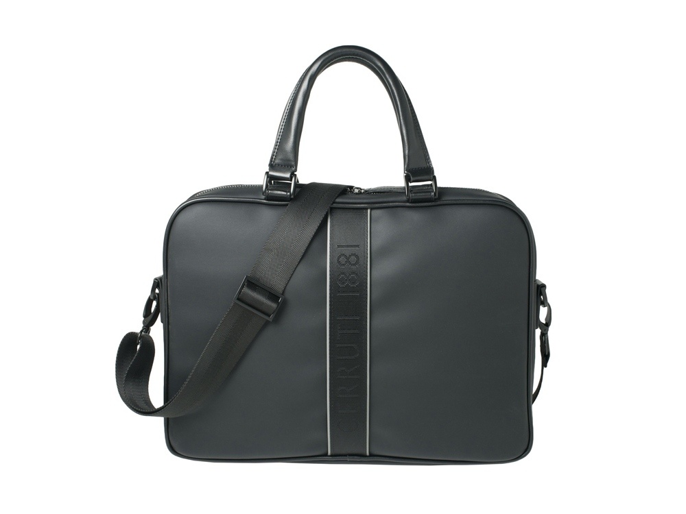 Весенняя черная сумка для ноутбука