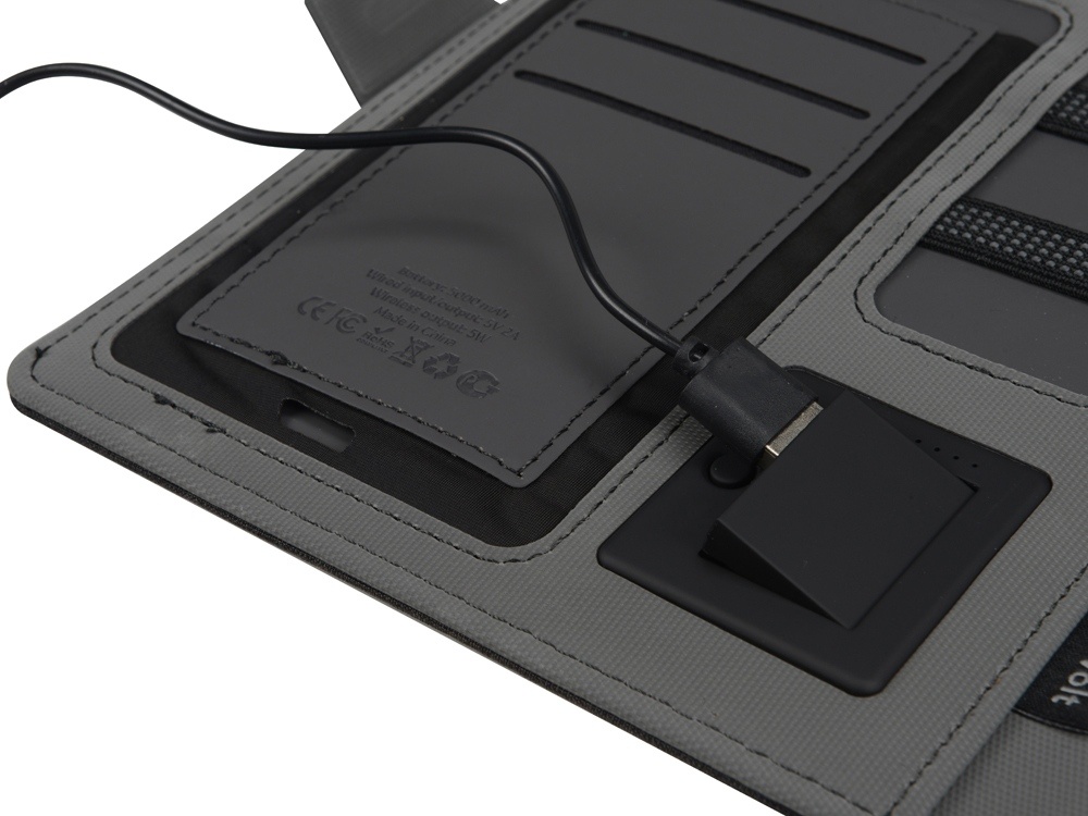 Органайзер с беспроводной зарядкой Powernote, 5000 mAh