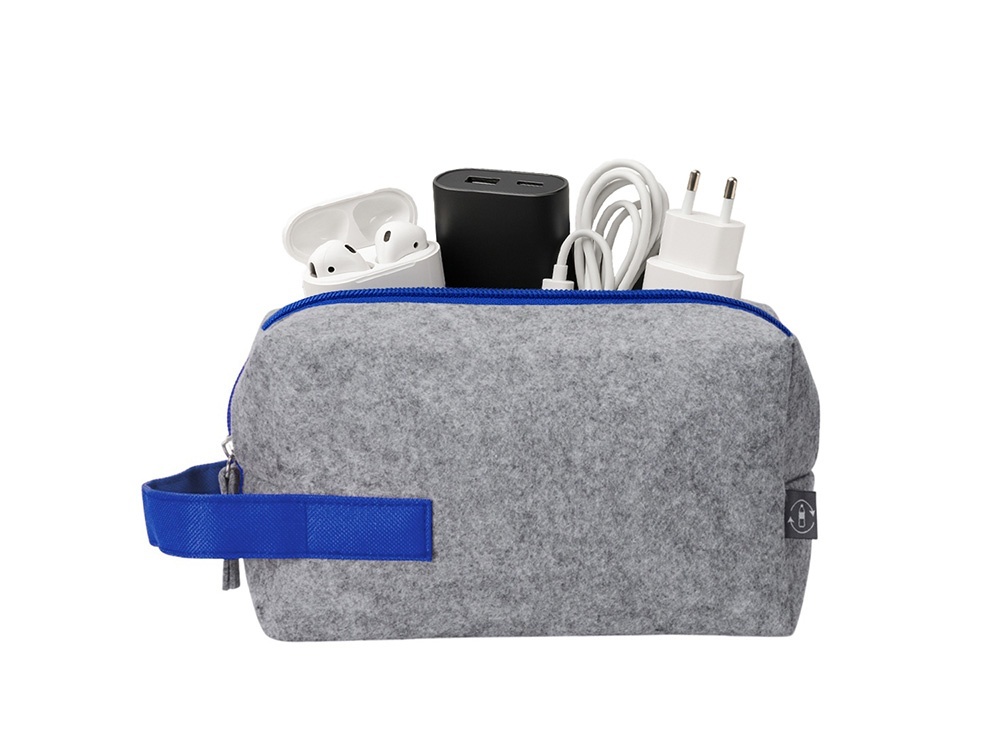 Органайзер для электроники и проводов Felt из RPET-фетра с ручкой