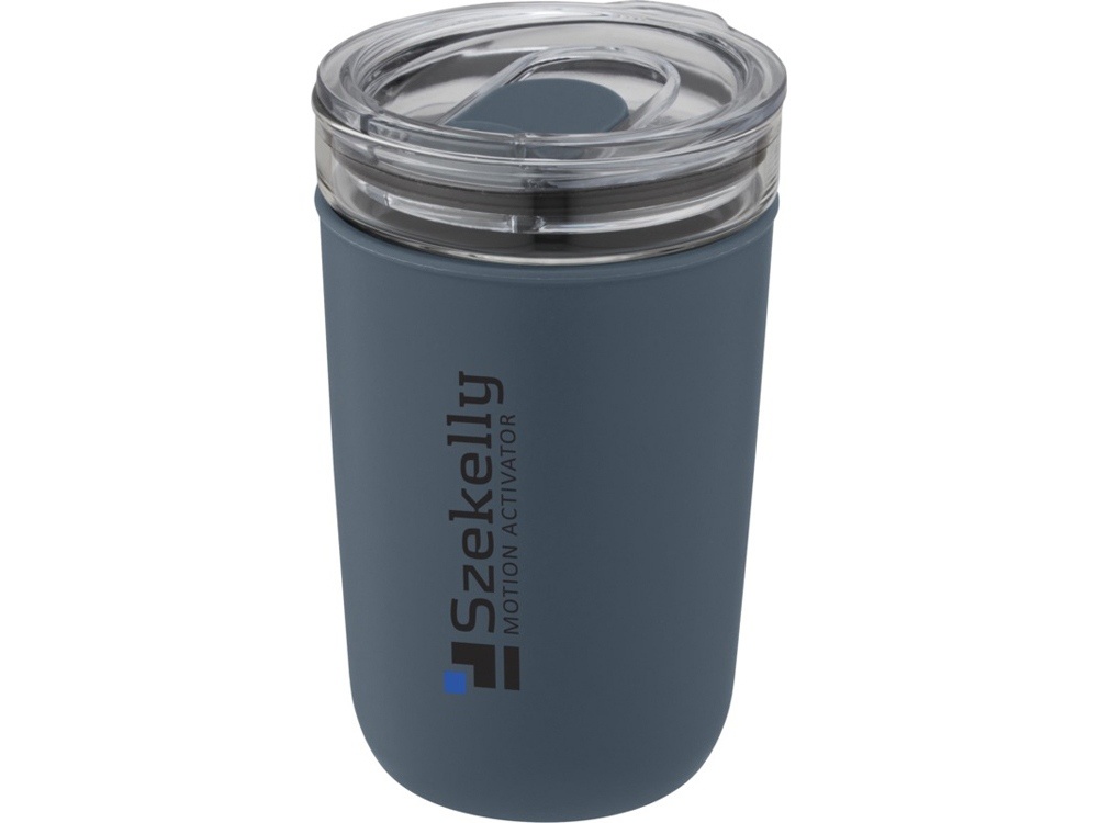 Стеклянная кружка Bello с внешней стенкой из переработанного пластика