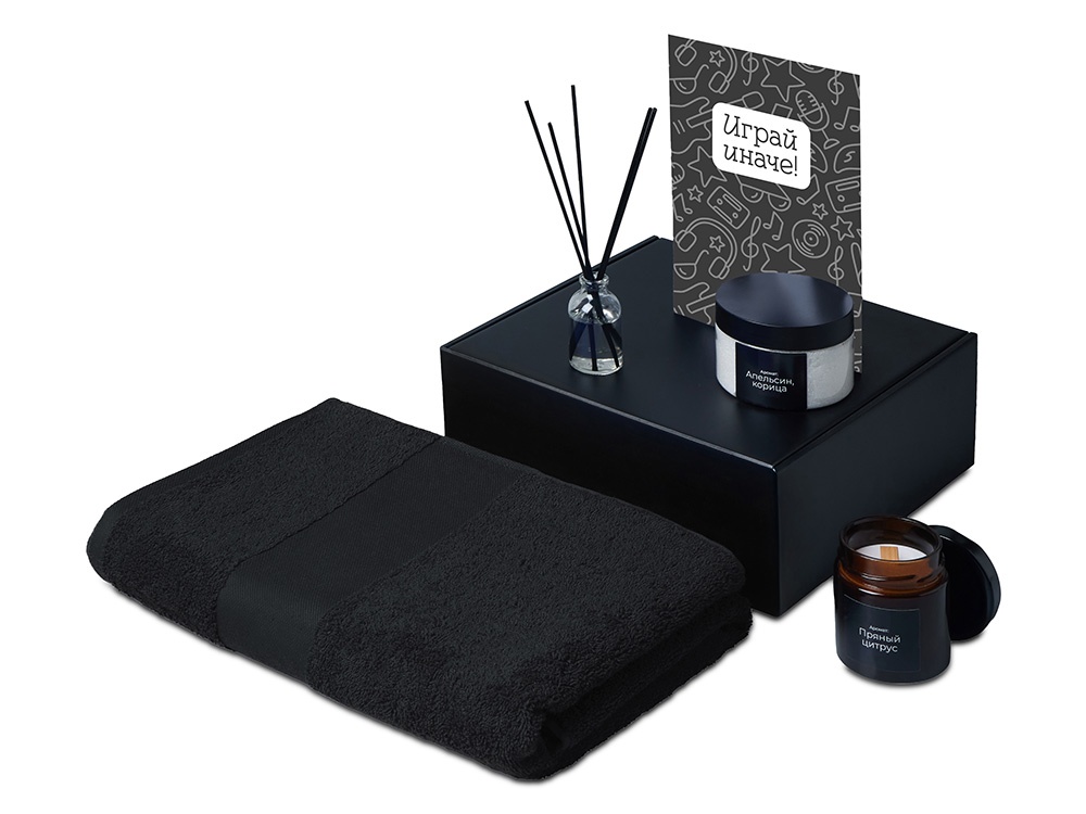 Подарочный набор Re:y. Care с полотенцем, солью для ванны и диффузором