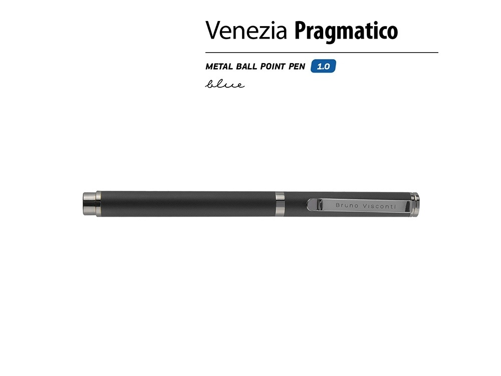 Ручка металлическая шариковая Venezia Pragmatico софт-тач