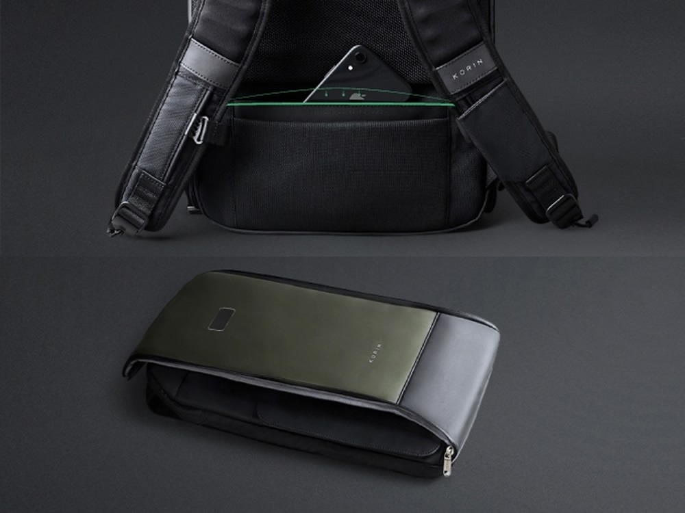 Водостойкий антикражный рюкзак FlipPack для ноутбука 15.6