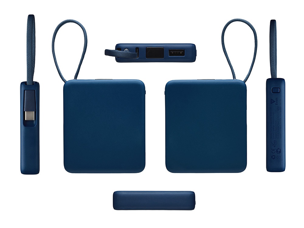 Внешний аккумулятор со встроенным кабелем USB-C Дэнси, 5000 мАч