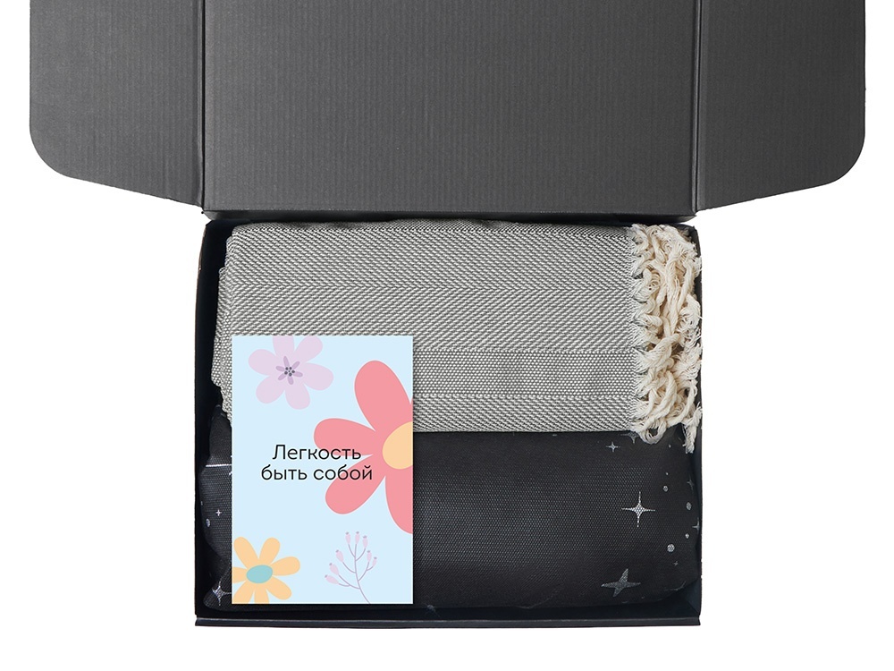 Подарочный набор Re:f. Shelter  с пледом, зеркалом, свечой и диффузором