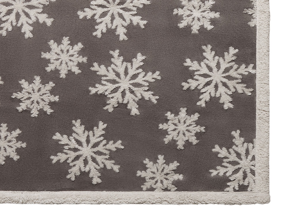 Плед Snowflake новогодний с капюшоном