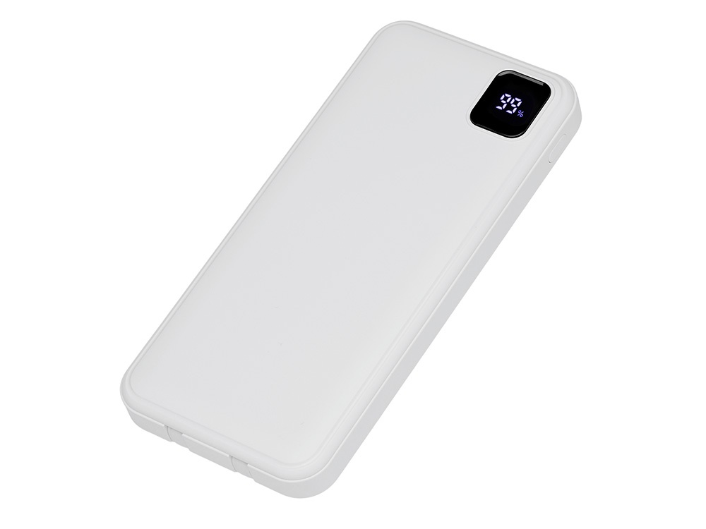 Внешний аккумулятор со встроенными кабелями Фрэйм, 10000мач