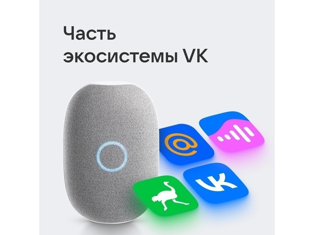 Умная колонка VK Капсула с голосовым помощником Марусей, 30 Вт