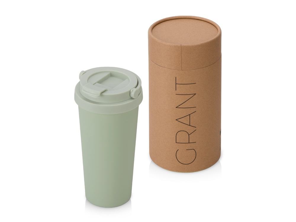 Вакуумная термокружка Grant, soft-touch, тубус