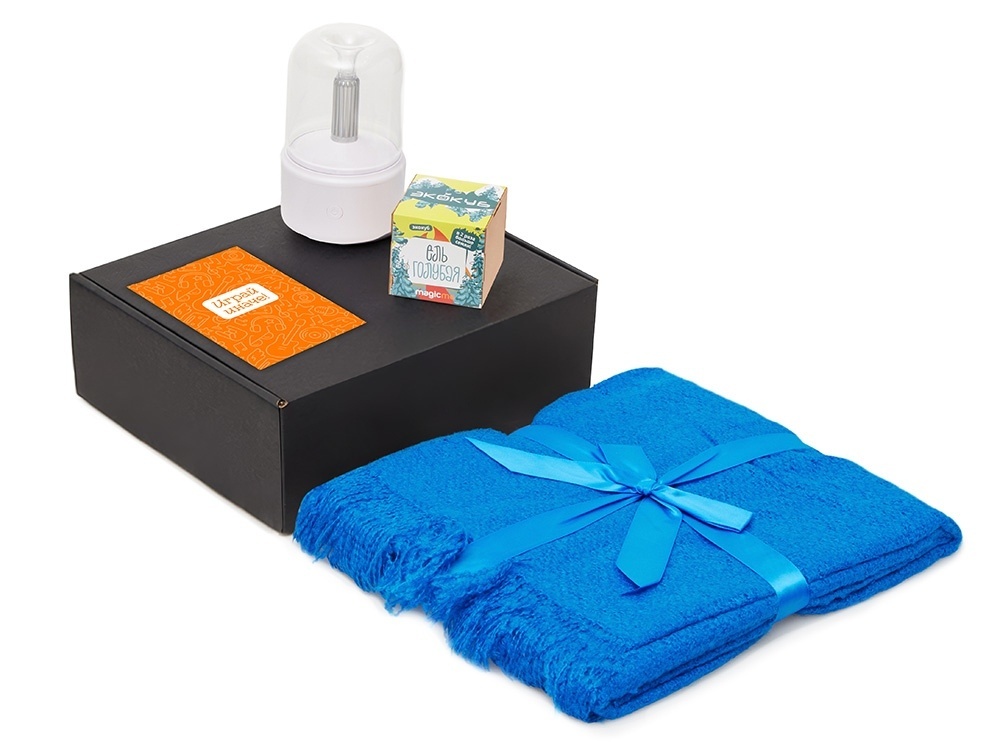 Подарочный набор Re:y. Grow с пледом, увлажнителем и набором для выращивания