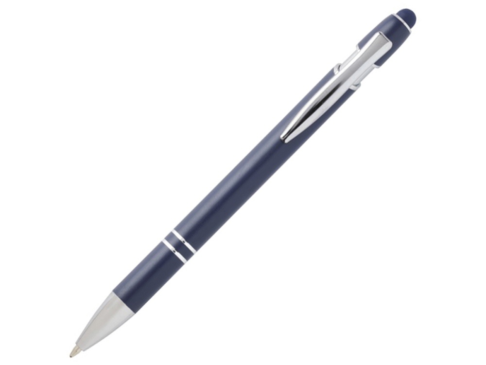 Ручка шариковая с серебристой отделкой Kish