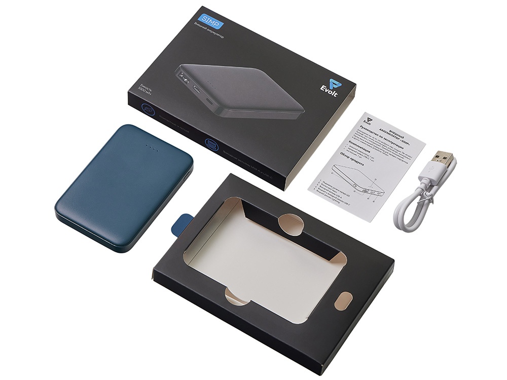 Внешний аккумулятор Simp, 5000 мАч