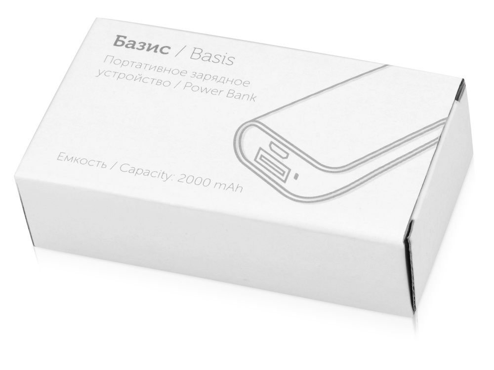 Внешний аккумулятор Basis, 2000 mAh