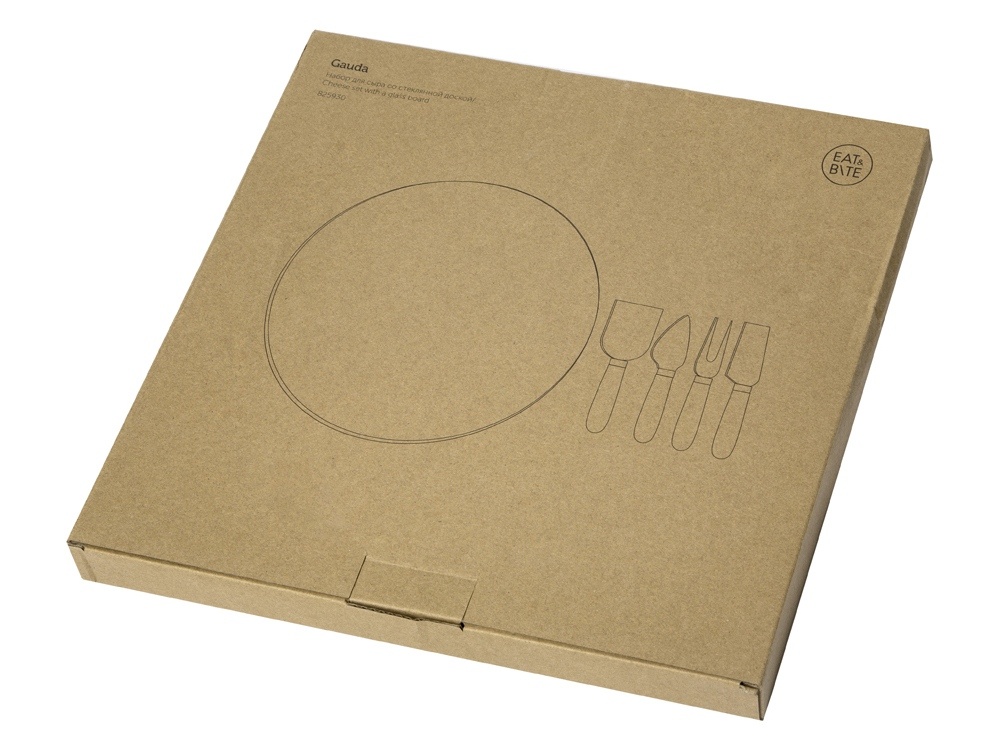 Набор для сыра со стеклянной доской Gauda